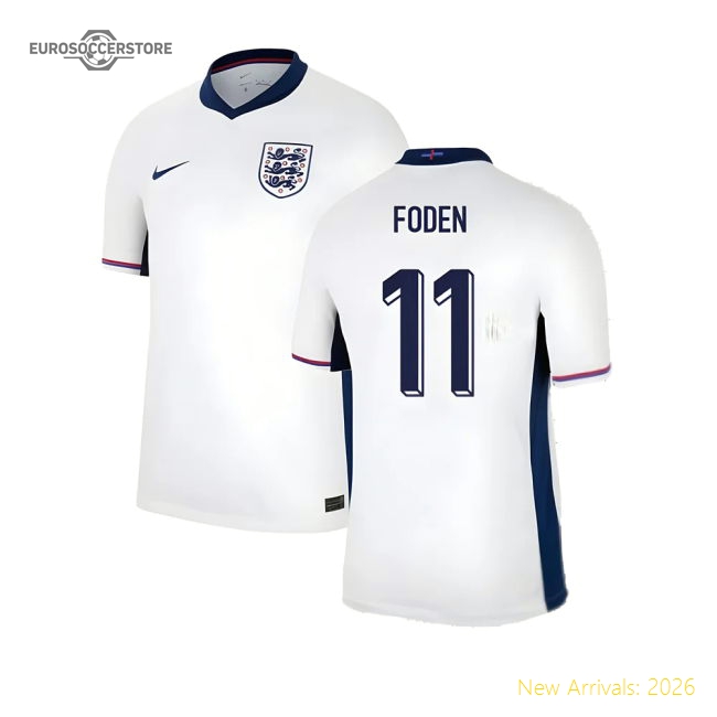 2024-2025 England Home Shirt (Foden 11)-Football Jersey Hub