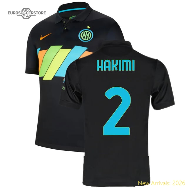 2021-2022 Inter Milan 3rd Shirt (HAKIMI 2)-Football Jersey Hub