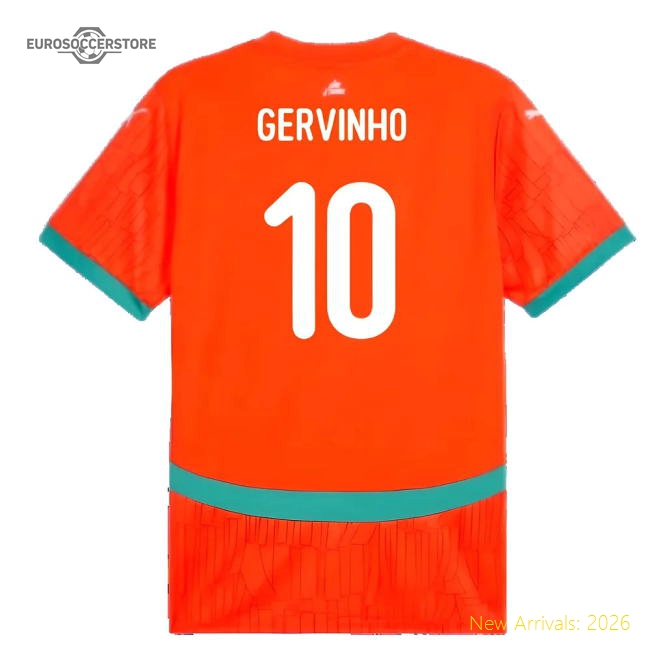2024-2025 Ivory Coast Home Shirt (Gervinho 10)-Football Jersey Hub