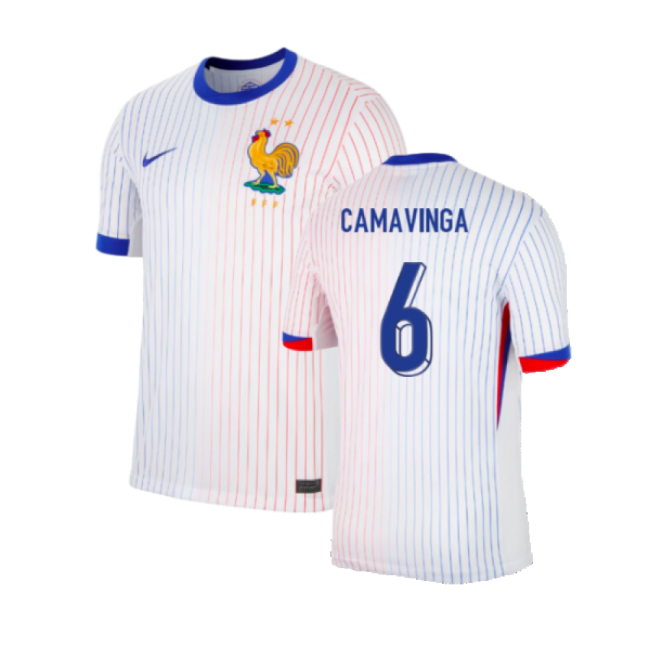 2024-2025 France Away Shirt (Camavinga 6)-Football Jersey Hub