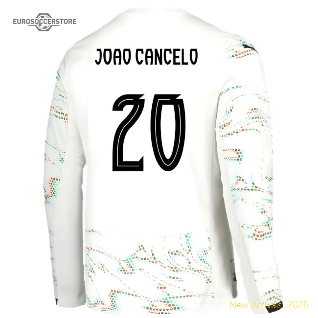 2025-2026 Portugal Long Sleeve Away Shirt (Joao Cancelo 20)-Football Jersey Hub