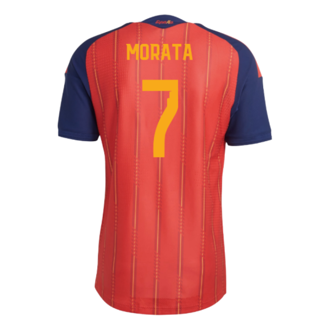 2026-2027 Spain Authentic Home Shirt (Morata 7)-Football Jersey Hub