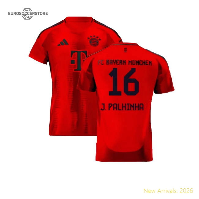 2024-2025 Bayern Munich Home Shirt (Kids) (J. Palhinha 16)-Football Jersey Hub