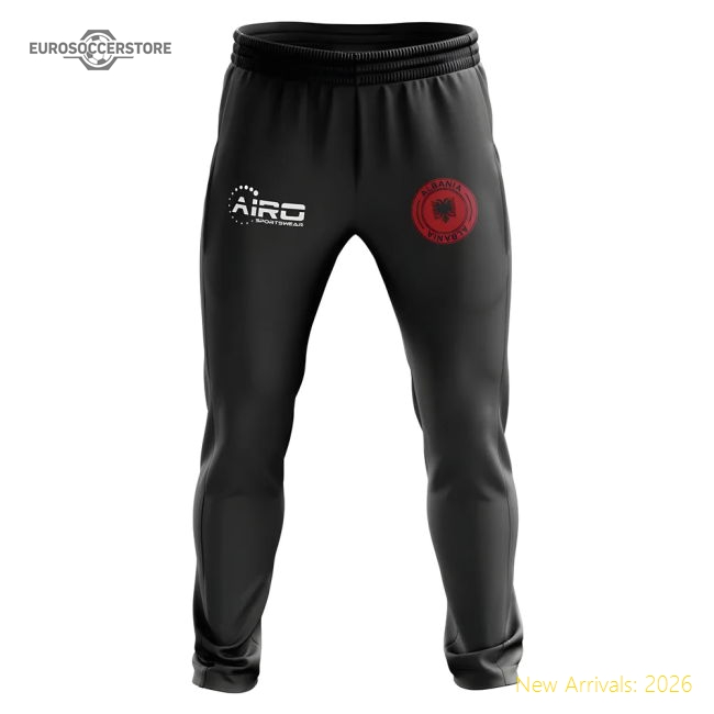 Albania Concept Football Training Pants (Black)-Football Jersey Hub