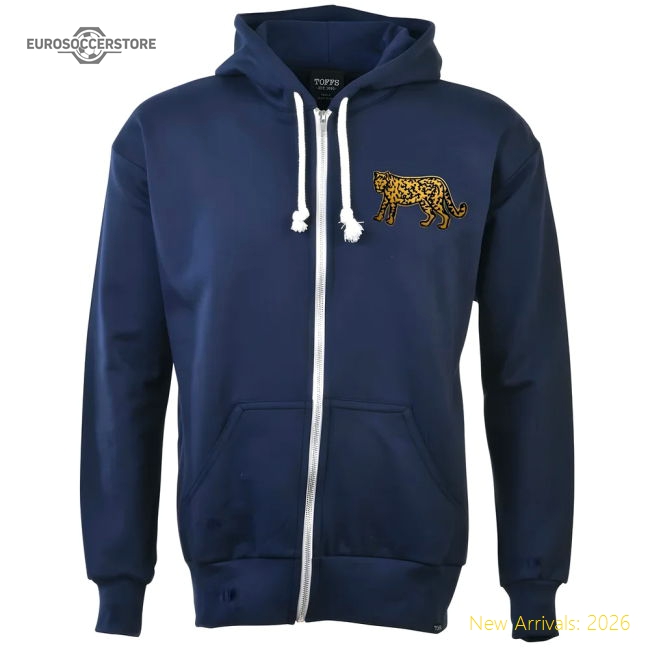 Argentina 1991 Vintage Rugby Zipped Hoodie - Navy-Football Jersey Hub