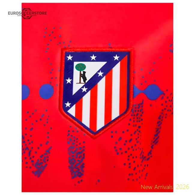 2024-2025 Atletico Madrid Dri-FIT Pre-Match Shirt (Red)-Football Jersey Hub