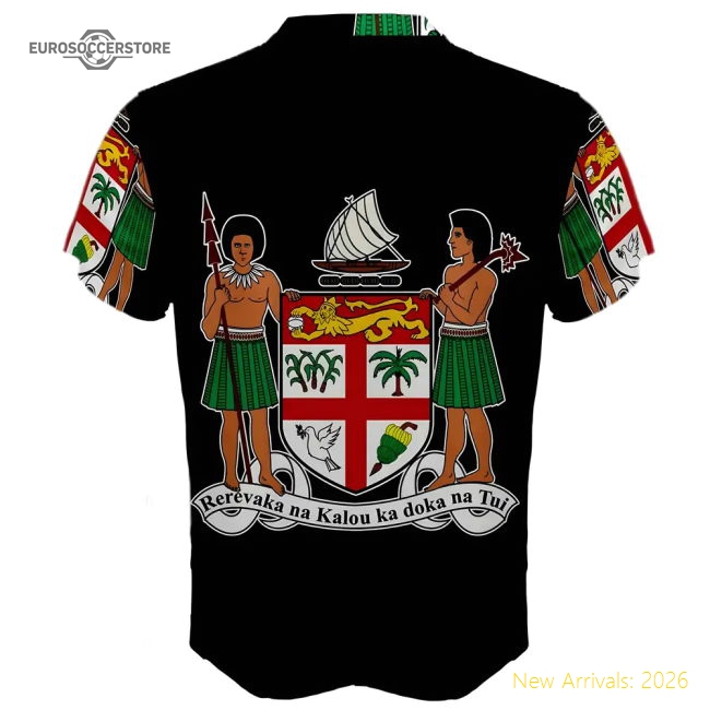 Fiji Coat of Arms Sublimated Sports Jersey-Football Jersey Hub