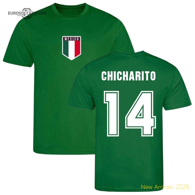 Chicarito Mexico Training Jersey (Green)-Football Jersey Hub