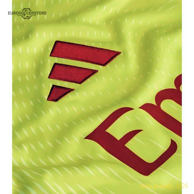 2025-2026 Arsenal Home Goalkeeper Shirt (Yellow)-Football Jersey Hub