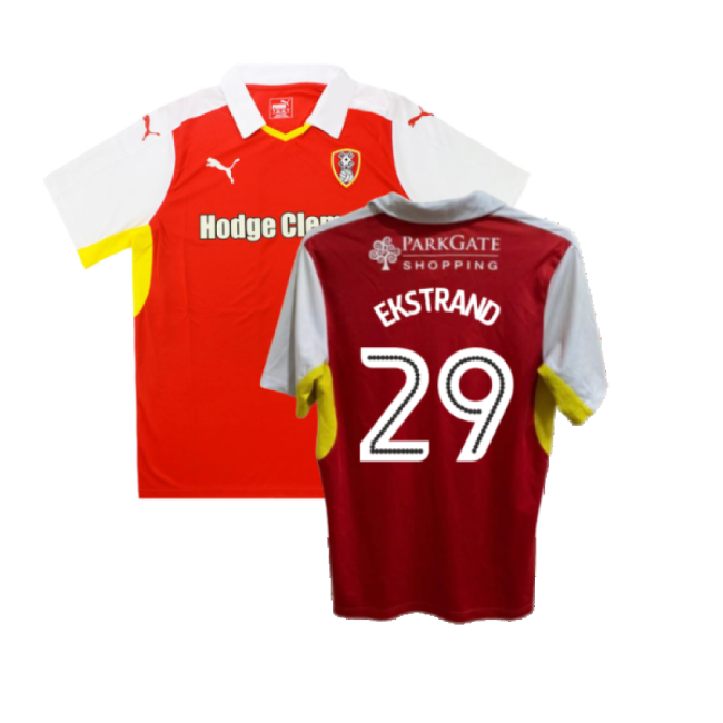 Rotherham 2016-17 Home Shirt ((Good) XL) (Ekstrand 29)-Football Jersey Hub