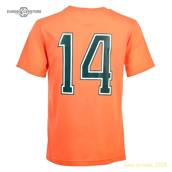 Holland 14 12th Man T-Shirt - Orange-Football Jersey Hub