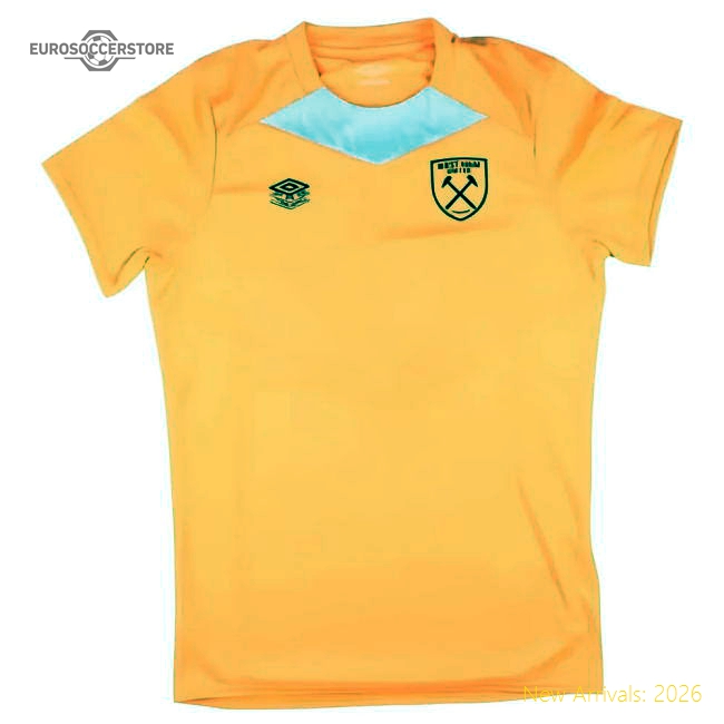 2024-2025 West Ham Training Jersey (Orange) - Kids-Football Jersey Hub