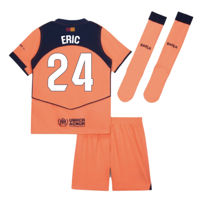2025-2026 Barcelona Third Mini Kit (Eric 24)-Football Jersey Hub