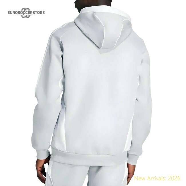 2025-2026 Real Madrid UBP Doubleknit Hoody (White)-Football Jersey Hub