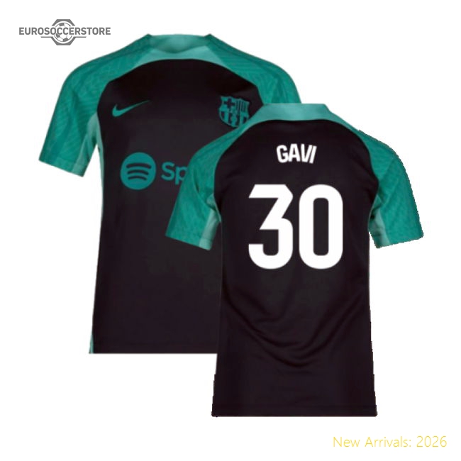 2023-2024 Barcelona Training Shirt (Thunder) - Kids (Gavi 30)-Football Jersey Hub