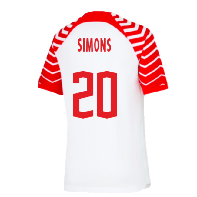 2023-2024 Red Bull Leipzig Home Shirt (Kids) (Simons 20)-Football Jersey Hub