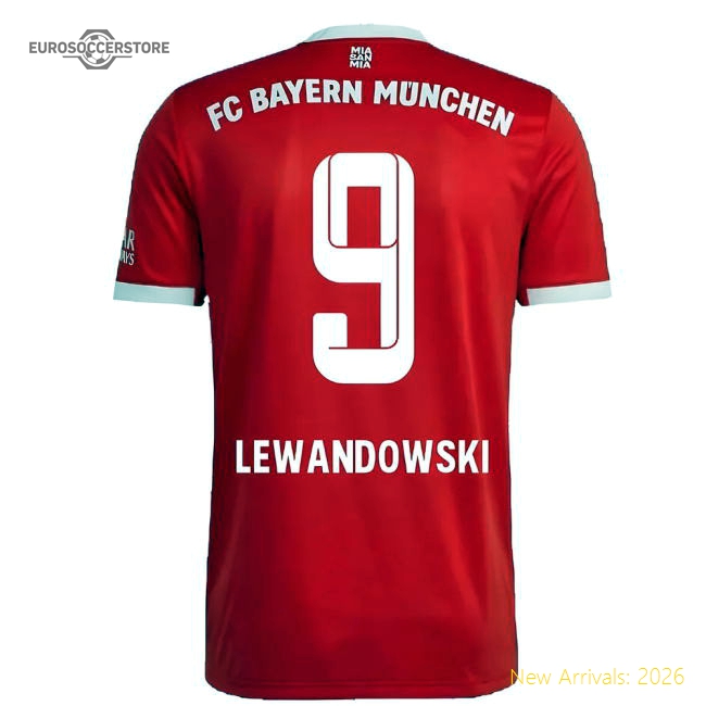 2022-2023 Bayern Munich Home Shirt (Kids) (LEWANDOWSKI 9)-Football Jersey Hub