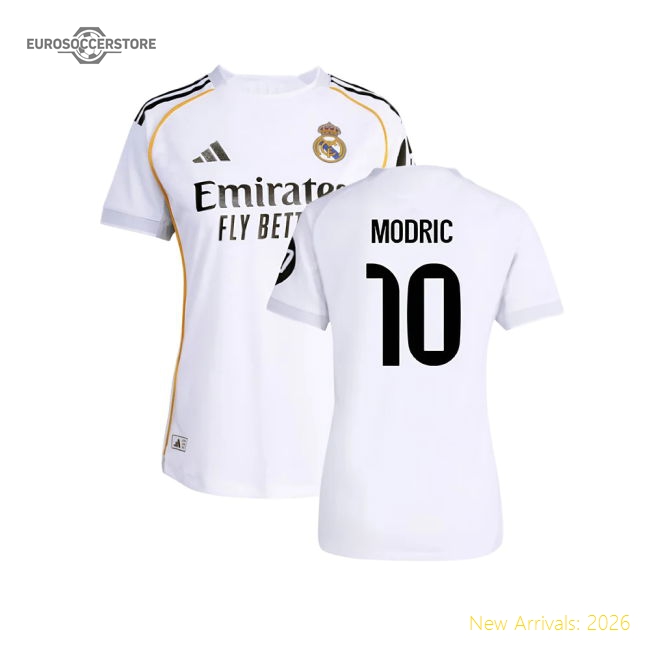 2025-2026 Real Madrid Authentic Home Shirt (Womens) (Modric 10)-Football Jersey Hub