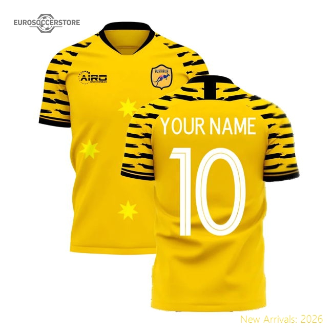 Australia 2025-2026 Home Concept Football Kit (Libero) (Your Name)-Football Jersey Hub