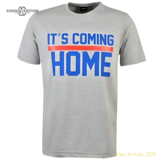 It's Coming Home Grey T-Shirt-Football Jersey Hub