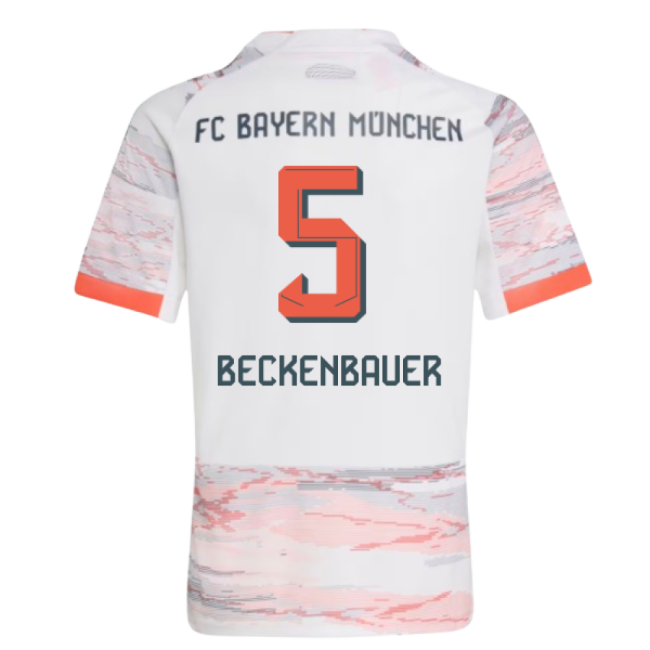 2025-2026 Bayern Munich Away Shirt (Kids) (Beckenbauer 5)-Football Jersey Hub