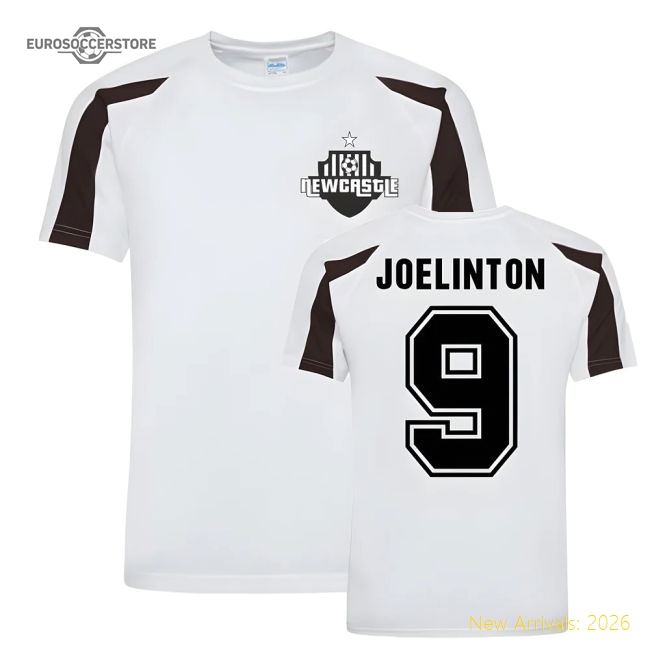 Joelinton Newcastle Sports Training Jersey (White)-Football Jersey Hub