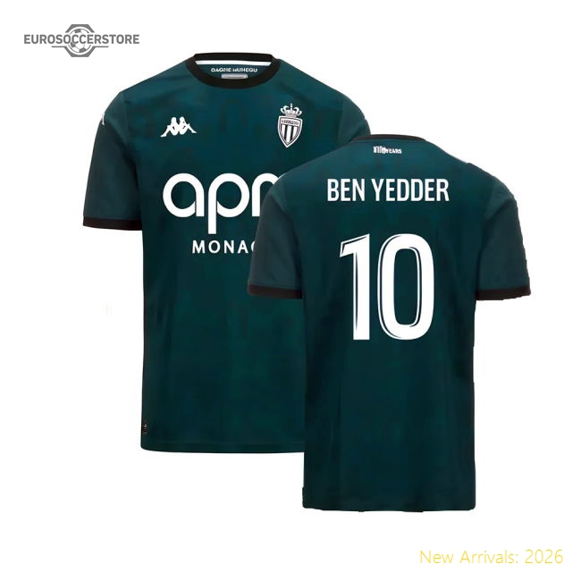 2024-2025 AS Monaco Away Shirt (Ben Yedder 10)-Football Jersey Hub