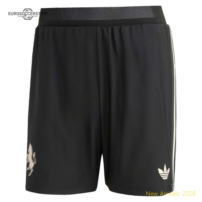 2025-2026 Juventus Authentic Third Shorts (Black)-Football Jersey Hub