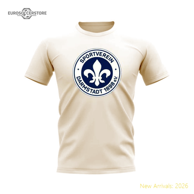 Darmstadt Badge T-Shirt (White)-Football Jersey Hub