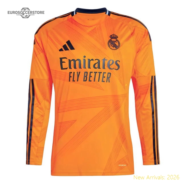 2024-2025 Real Madrid Long Sleeve Away Shirt (Mbappe 9)-Football Jersey Hub