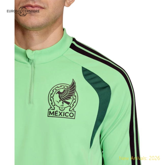 2026-2027 Mexico Training Top (Semi Flash Green)-Football Jersey Hub