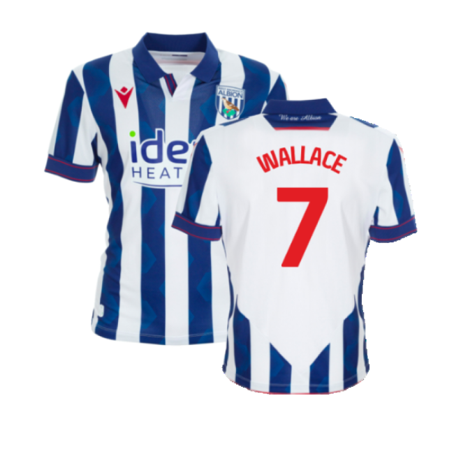 2024-2025 West Brom WBA Home Shirt (Wallace 7)-Football Jersey Hub