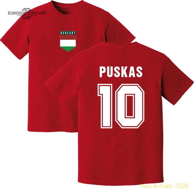 Puskas Hungary Training Jersey (Red)-Football Jersey Hub