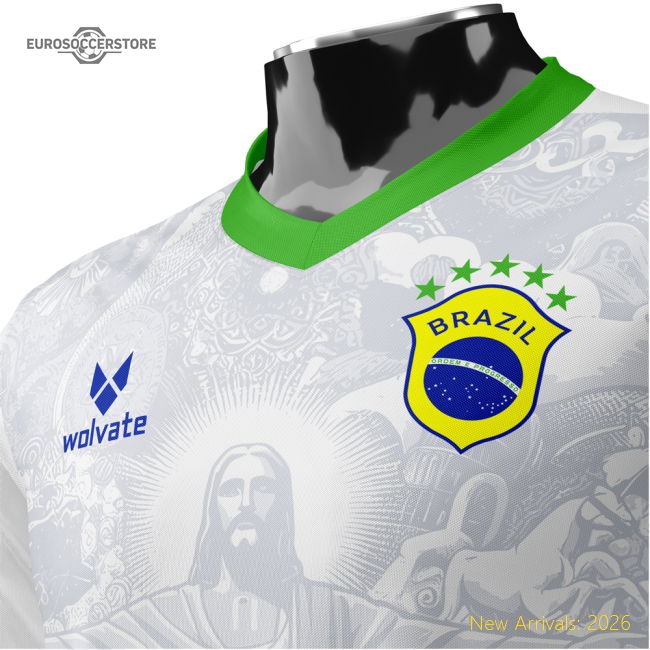 Brazil Heritage Football Jersey (Wolvate) Adult Short Sleeve-Football Jersey Hub