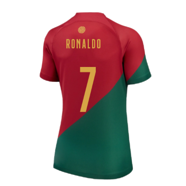 2022-2023 Portugal Home Shirt (Ladies) (Ronaldo 7)-Football Jersey Hub