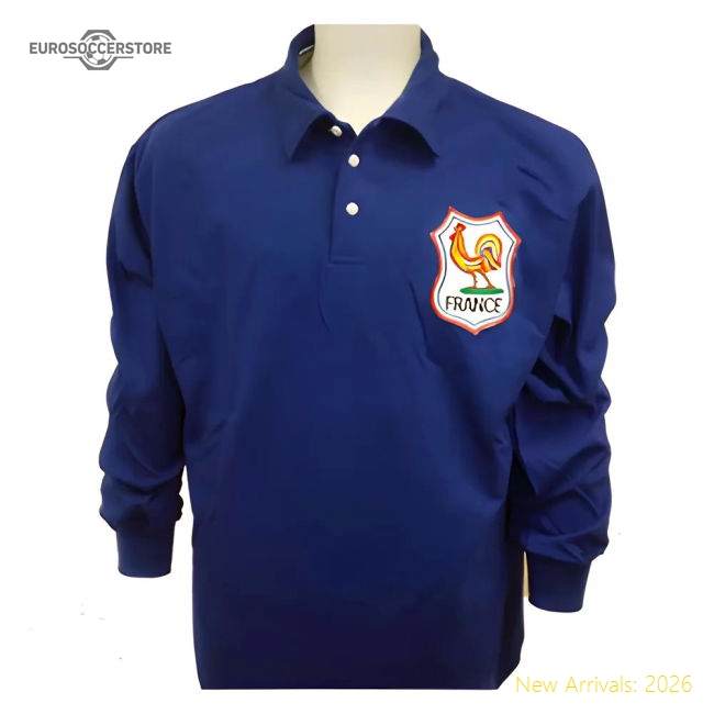 France 1954 World Cup Retro Football Shirt-Football Jersey Hub