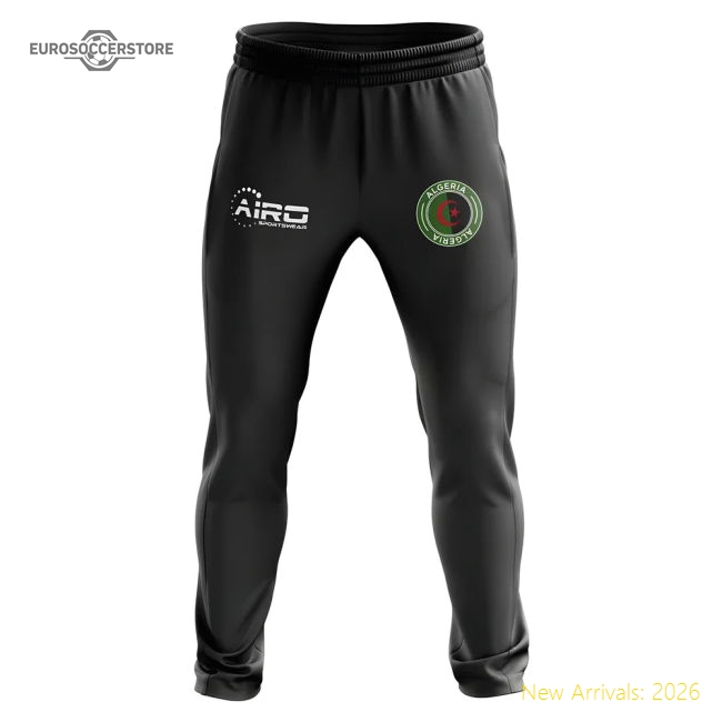 Algeria Concept Football Training Pants (Black)-Football Jersey Hub