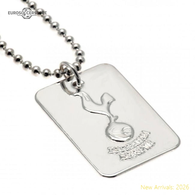 Tottenham Hotspur FC Silver Plated Dog Tag & Chain-Football Jersey Hub