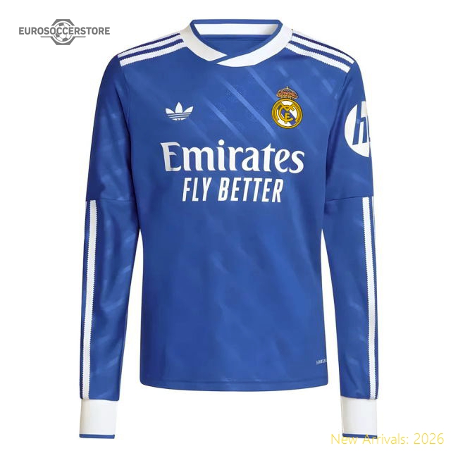 2025-2026 Real Madrid Long Sleeve Third Shirt (Kids)-Football Jersey Hub