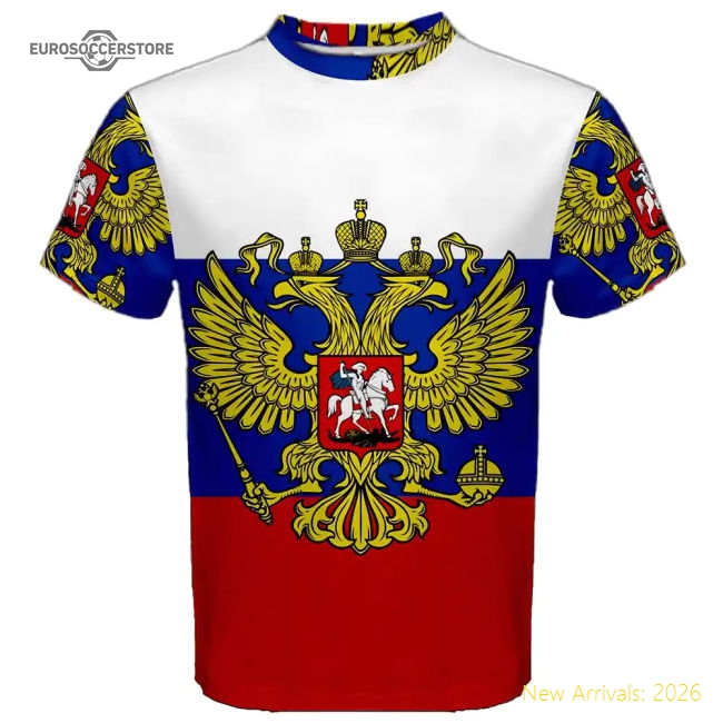 Russian Federation Coat of Arms Sublimated Sports Jersey-Football Jersey Hub