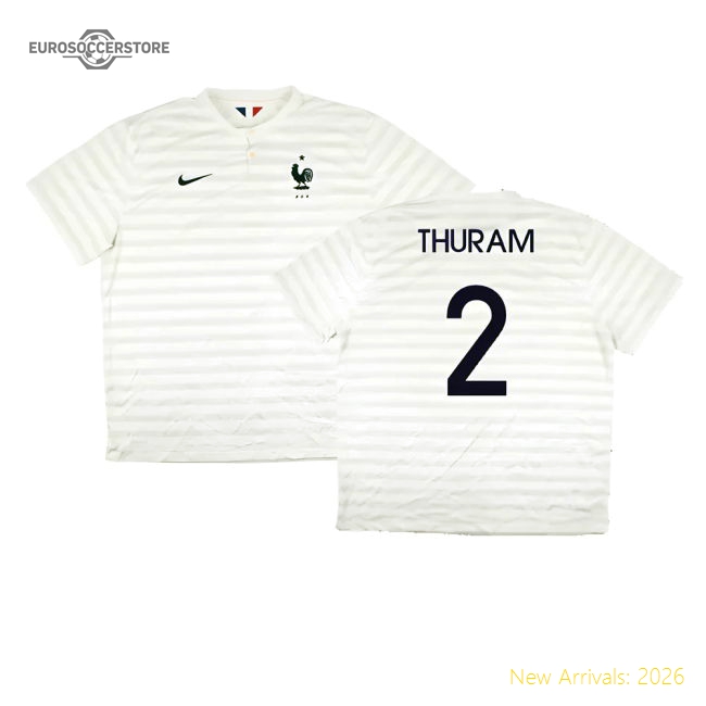 France 2014-15 Away Shirt ((Very Good) XXL) (Thuram 2)-Football Jersey Hub