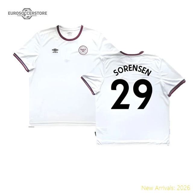 Brentford 2021-22 Third Shirt ((Excellent) 3XL) (SORENSEN 29)-Football Jersey Hub