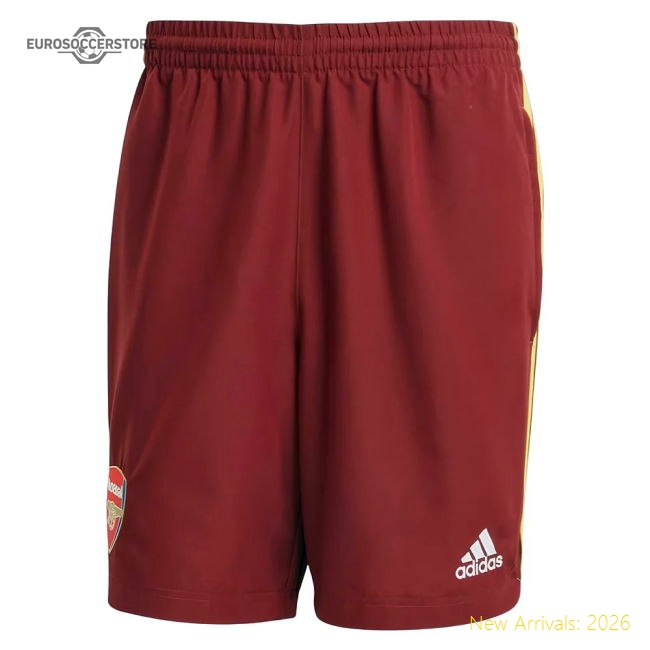2024-2025 Arsenal UBP Shorts (Noble Maroon)-Football Jersey Hub