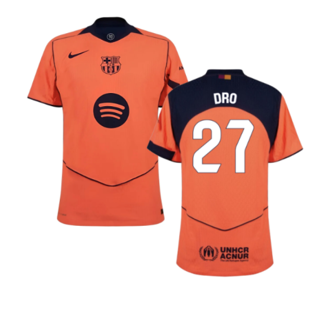 2025-2026 Barcelona Authentic Third Shirt (Dro 27)-Football Jersey Hub
