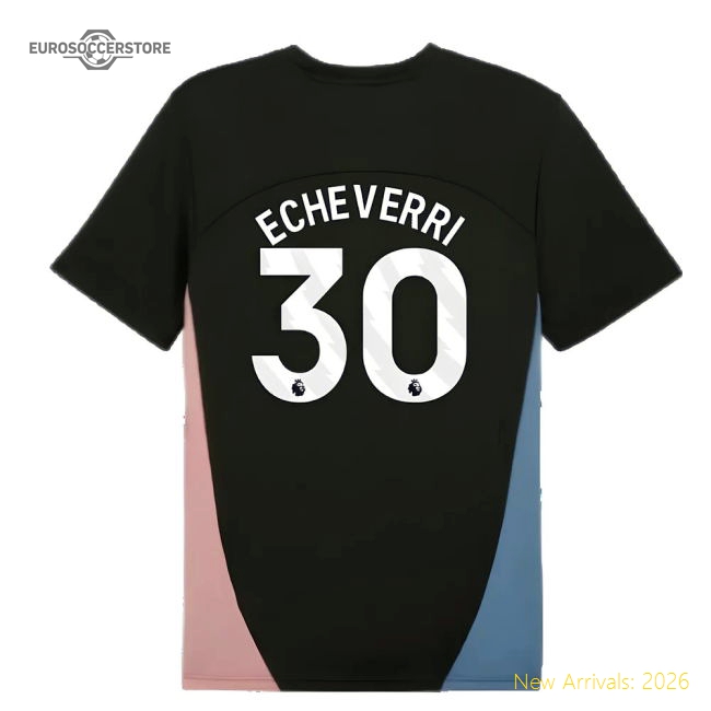 2024-2025 Man City Training Shirt (Myrtle) (Echeverri 30)-Football Jersey Hub