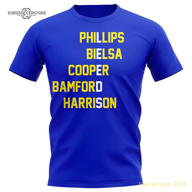 Leeds Team T-Shirt (Blue)-Football Jersey Hub