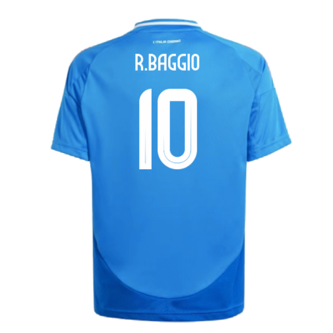 2024-2025 Italy Home Shirt (Kids) (R.BAGGIO 10)-Football Jersey Hub