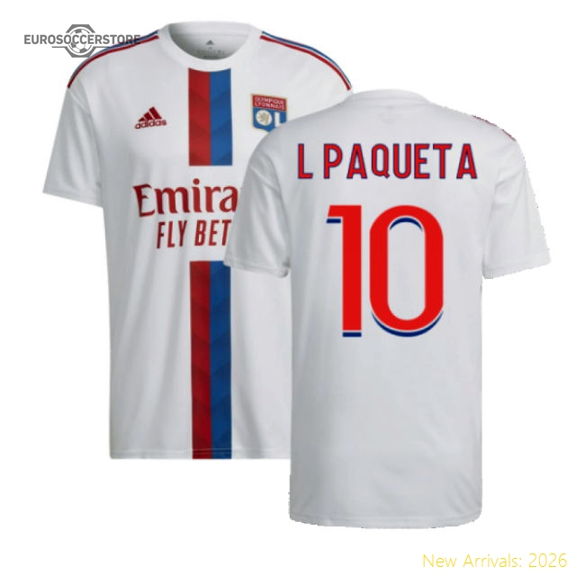 2022-2023 Olympique Lyon Home Shirt (L PAQUETA 10)-Football Jersey Hub