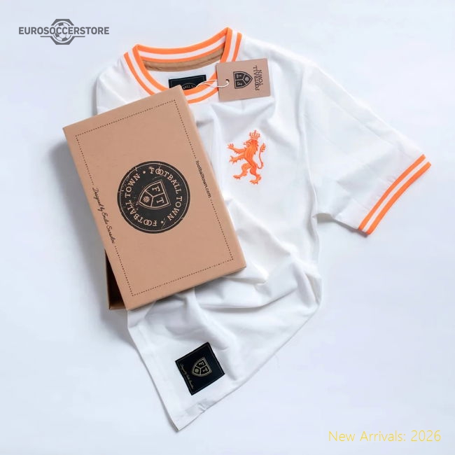 Vintage Holland De Leeuw White Soccer Jersey-Football Jersey Hub