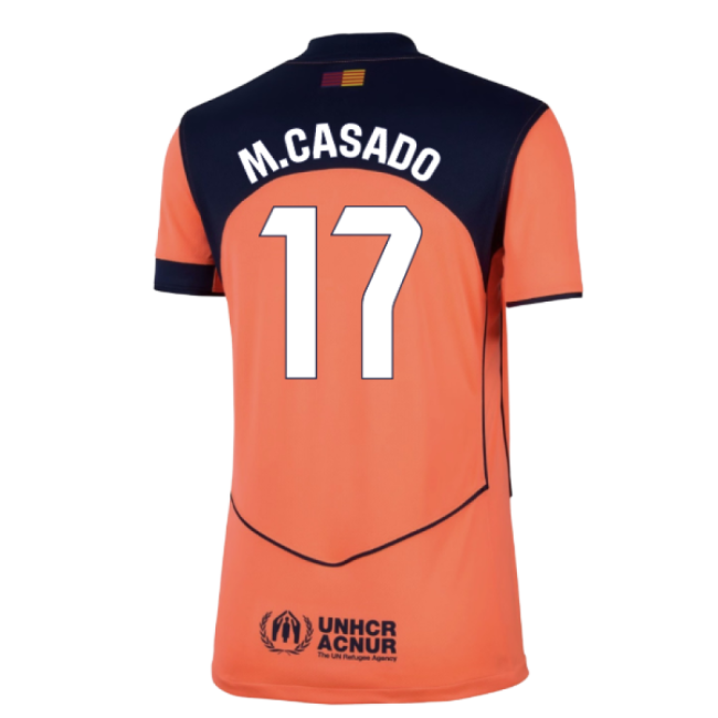 2025-2026 Barcelona Third Shirt (Womens) (M.Casado 17)-Football Jersey Hub